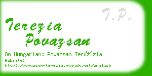 terezia povazsan business card